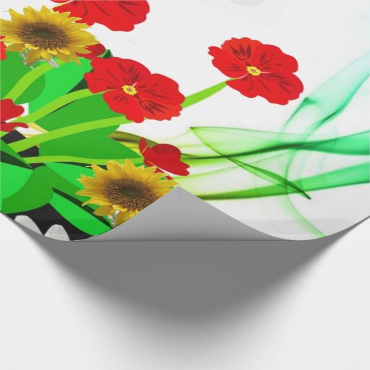 Glossy Wrapping Paper, Hummelblume Geschenkpapier (Ecke)
