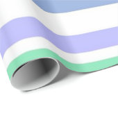 Glossy Wrapping Paper Lila Green Strip Geschenkpapier (Rolleneckpunkt)