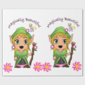 Glossy Wrapping Paper, Magic Fairy Geschenkpapier (Flach)