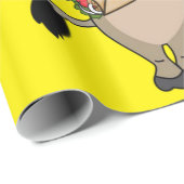 Glossy Wrapping Paper, Mexican Man Donkey Bee Geschenkpapier (Rolleneckpunkt)