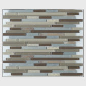 Glossy Wrapping Paper Mosaik Geschenkpapier (Flach)