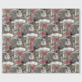 Glossy Wrapping Paper Opossum Nature Geschenkpapier (Flach)