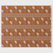 Glossy Wrapping Paper Paisley Angel Geschenkpapier (Flach)