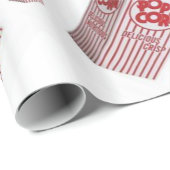 Glossy Wrapping Paper Panda Bear Popcorn Geschenkpapier (Rolleneckpunkt)