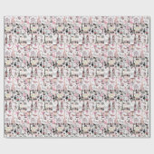 Glossy Wrapping Paper Paris Frankreich Geschenkpapier (Flach)