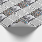 Glossy Wrapping Paper Paris Frankreich Geschenkpapier (Ecke)