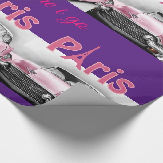 Glossy Wrapping Paper Paris Frankreich Geschenkpapier (Ecke)