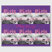 Glossy Wrapping Paper Paris Frankreich Geschenkpapier (Flach)