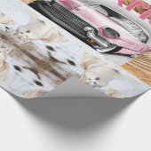 Glossy Wrapping Paper Paris Frankreich Husky Geschenkpapier (Ecke)