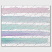 Glossy Wrapping Paper Pastel Colors She said Yes! Geschenkpapier (Flach)