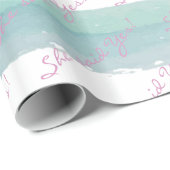 Glossy Wrapping Paper Pastel Colors She said Yes! Geschenkpapier (Rolleneckpunkt)