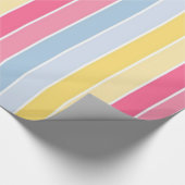 Glossy Wrapping Paper Pastellstreifen Geschenkpapier (Ecke)