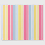 Glossy Wrapping Paper Pastellstreifen Geschenkpapier (Flach)