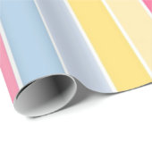 Glossy Wrapping Paper Pastellstreifen Geschenkpapier (Rolleneckpunkt)