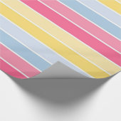 Glossy Wrapping Paper Pastellstreifen Geschenkpapier (Ecke)