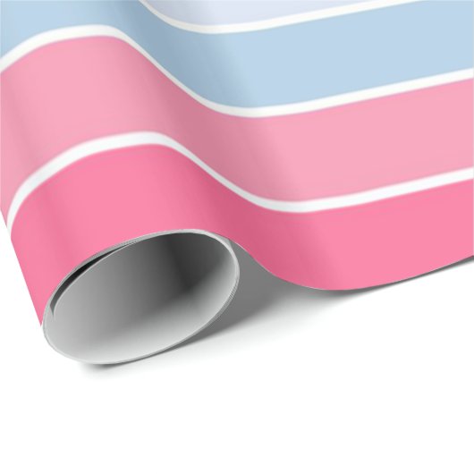 Glossy Wrapping Paper Pastellstreifen Geschenkpapier (Rolleneckpunkt)