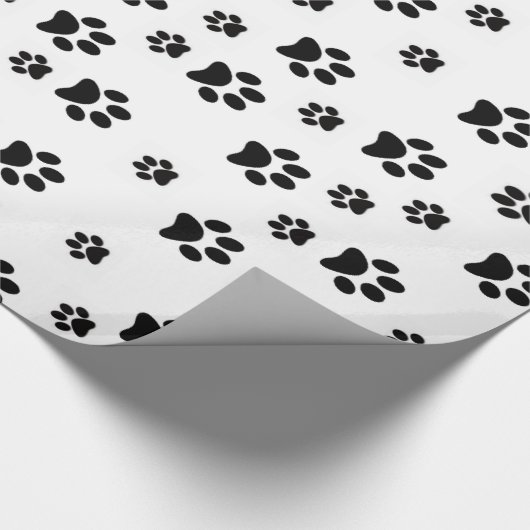 Glossy Wrapping Paper Paws Hunde Welpenkatze KItte Geschenkpapier (Ecke)