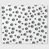 Glossy Wrapping Paper Paws Hunde Welpenkatze KItte Geschenkpapier (Flach)