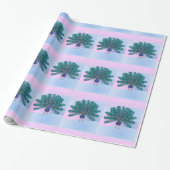 Glossy Wrapping Paper, Peacock Geschenkpapier (Ungerollt)