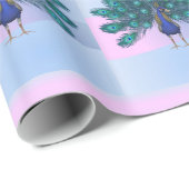 Glossy Wrapping Paper, Peacock Geschenkpapier (Rolleneckpunkt)