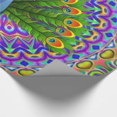 Glossy Wrapping Paper, Peacock Geschenkpapier (Ecke)