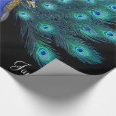 Glossy Wrapping Paper, Peacock Geschenkpapier (Ecke)