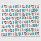 Glossy Wrapping Paper Popcles Geschenkpapier (Flach)