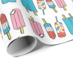 Glossy Wrapping Paper Popcles Geschenkpapier
