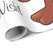 Glossy Wrapping Paper, Rainbow Monkey Magisch Geschenkpapier (Rolleneckpunkt)