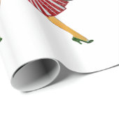 Glossy Wrapping Paper, Retro Woman Geschenkpapier (Rolleneckpunkt)