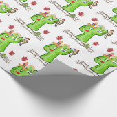 Glossy Wrapping Paper Snake Cactus Bird Geschenkpapier (Ecke)