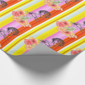 Glossy Wrapping Paper, Viktorianischer Frauenstrei Geschenkpapier (Ecke)
