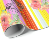 Glossy Wrapping Paper, Viktorianischer Streifen Geschenkpapier (Rolleneckpunkt)