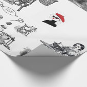 Glossy Wrapping Paper Vintag Nähen Geschenkpapier (Ecke)
