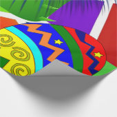 Glossy Wrapping Paper, Viva Mexico Cactus Banjos Geschenkpapier (Ecke)