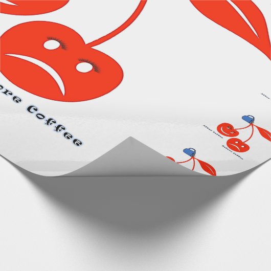 Glossy Wrapping Paper (vor der Kaffeekirrie) Geschenkpapier (Ecke)