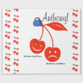 Glossy Wrapping Paper (vor der Kaffeekirrie) Geschenkpapier (Flach)