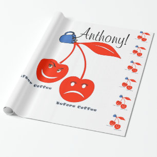 Glossy Wrapping Paper (vor der Kaffeekirrie) Geschenkpapier