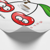 Glossy Wrapping Paper (vor der Kaffeekirrie) Geschenkpapier (Ecke)