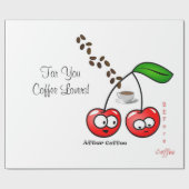 Glossy Wrapping Paper (vor der Kaffeekirrie) Geschenkpapier (Flach)