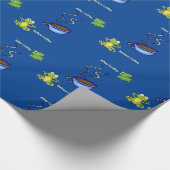 Glossy Wrapping Paper (vor und nach dem Kaffee) Geschenkpapier (Ecke)
