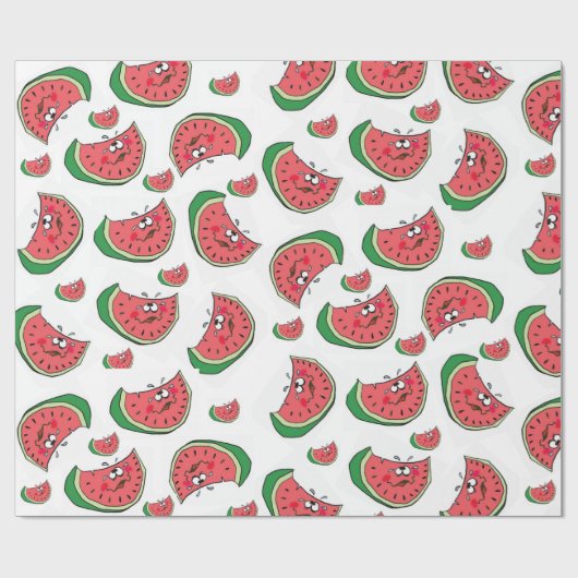 Glossy Wrapping Paper Wassermelonen Geschenkpapier (Flach)