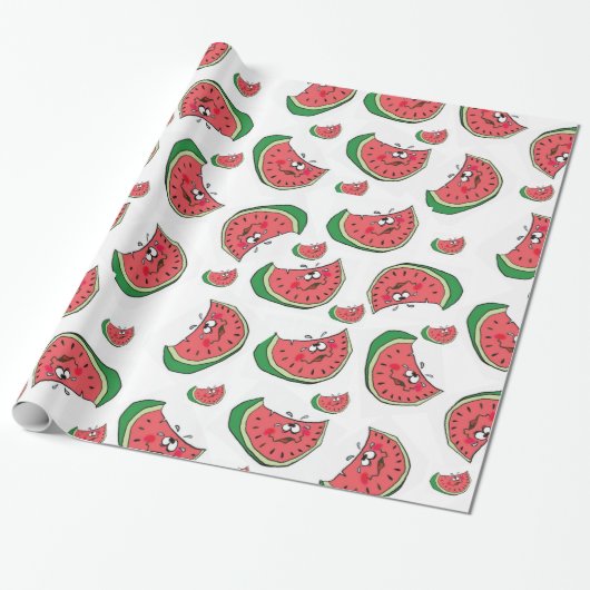 Glossy Wrapping Paper Wassermelonen Geschenkpapier (Ungerollt)