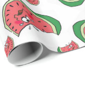 Glossy Wrapping Paper Wassermelonen Geschenkpapier (Rolleneckpunkt)