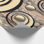 Glossy Wrapping Paper Wood Geschenkpapier (Ecke)