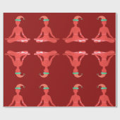 Glossy Wrapping Paper Yoga Neues Jahr Geschenkpapier (Flach)