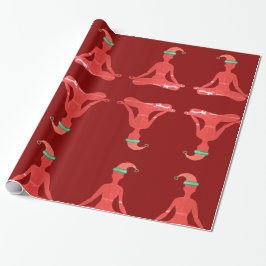 Glossy Wrapping Paper Yoga Neues Jahr Geschenkpapier