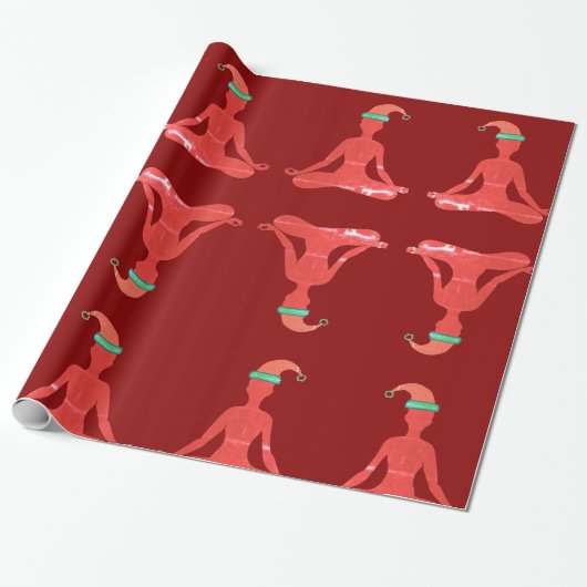 Glossy Wrapping Paper Yoga Neues Jahr Geschenkpapier (Ungerollt)