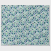 Glossy Wrapping Papier grün-böhmisch Geschenkpapier (Flach)