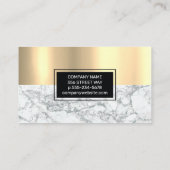 Glossygold | Marmor Visitenkarte (Rückseite)